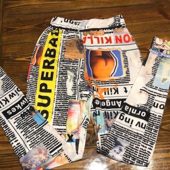 Unique Print Leggings Size fits like XS - Picture 1 of 3